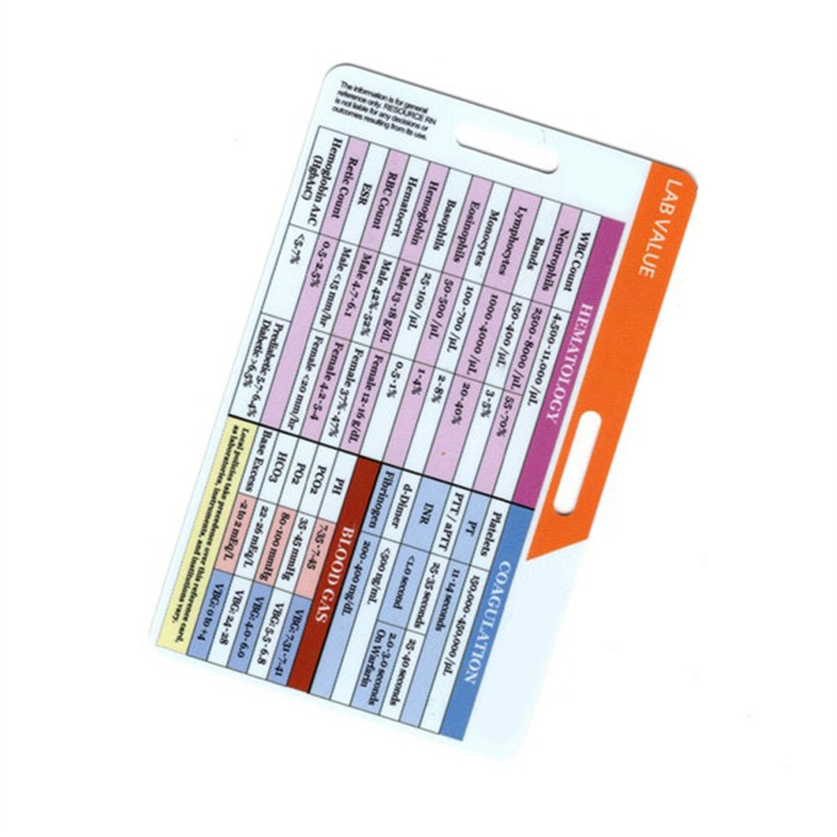 AA77 NUOVO Porta Badge con Val - Medical Lab Values recensione e prezzo