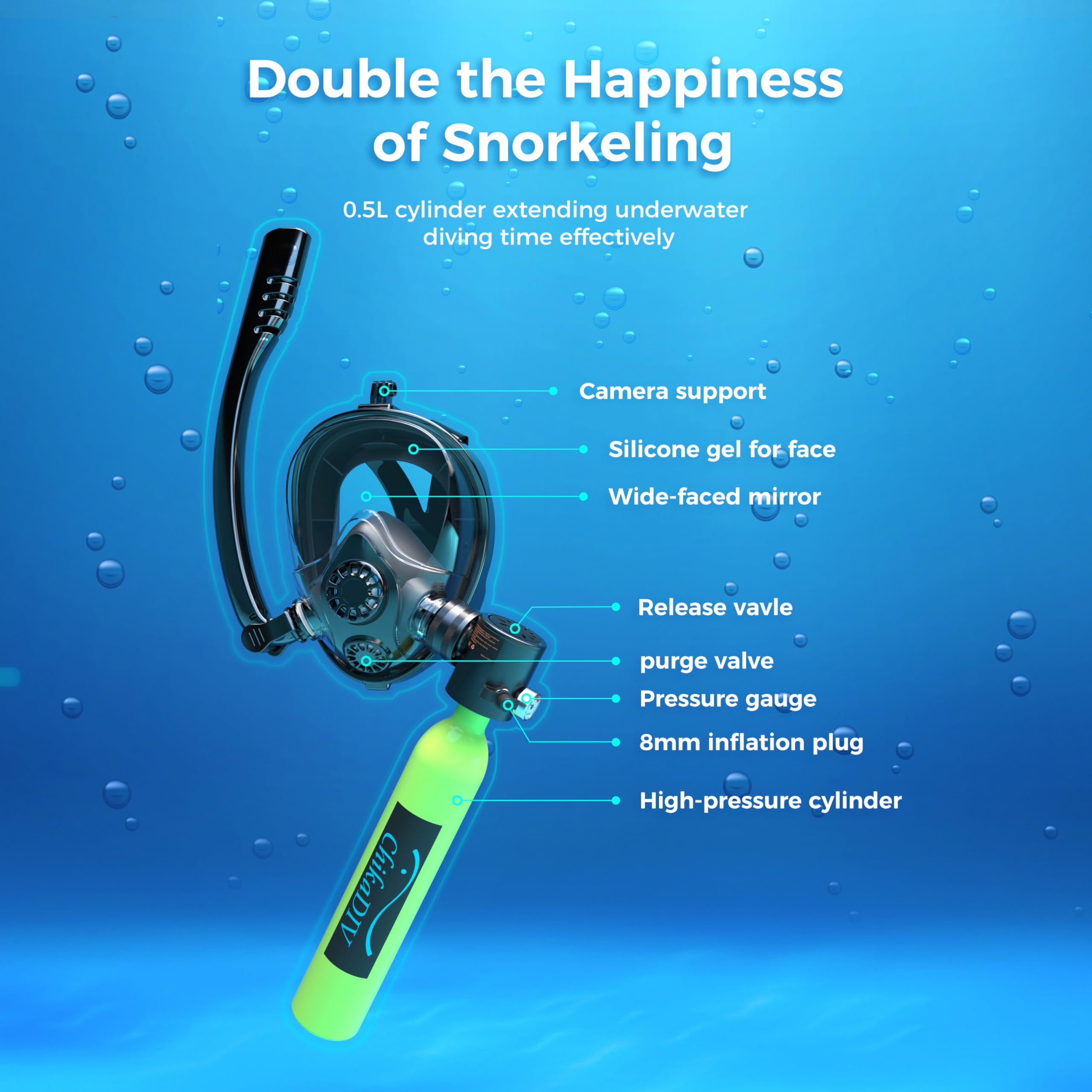 ChikaDIV Maschera Subacquea In - Oxygen Mask Non-Rebreather recensione e prezzo
