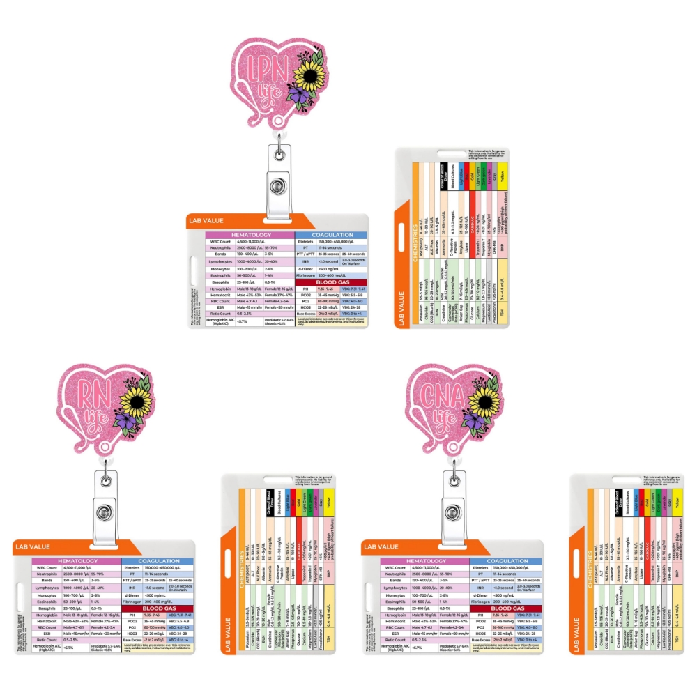 Porta Badge Retrattile in Acri - Medical Lab Values recensione e prezzo